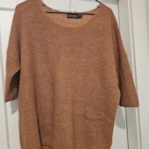 Soaked Women's Brown Crew Neck Sweater